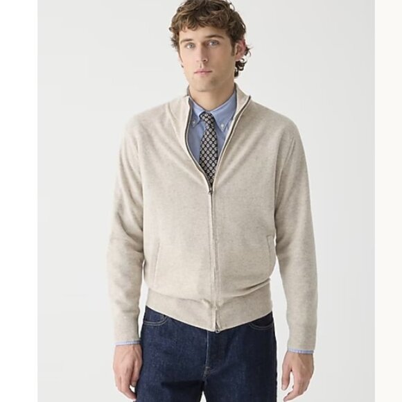 J.Crew Cashmere Full Zip Sweater NWT - Picture 1 of 7